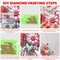 Valentine's Day Hanging Diamond Art Kits for Adult, Flowers Diamond Painting Hanging Kits Ornaments, DIY Special Shaped Rhinestone Window Pendants kit for Home Garden Wall Decor Gift